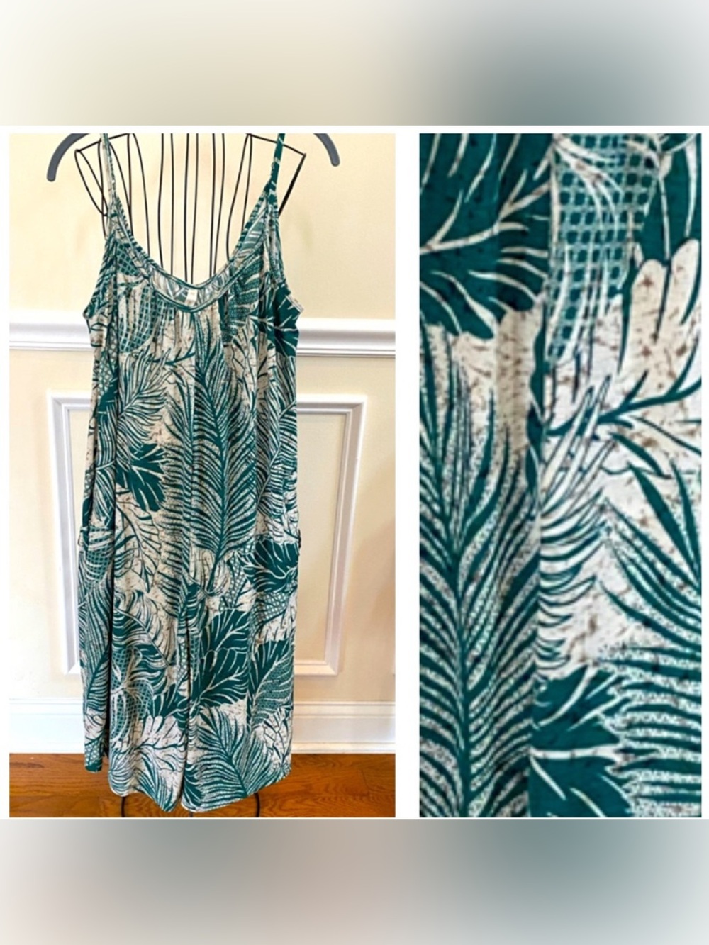 Wishlist Wide Leg Tropical Print Romper